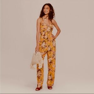 Floral Corset Top Jumpsuit